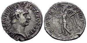 1 Denario Imperio romano (27BC-395) Plata Trajano (53-117)