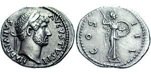 1 Denario Imperio romano (27BC-395) Plata Adriano  (76 - 138) 