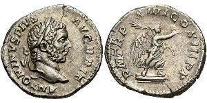 1 Denario Imperio romano (27BC-395) Plata Caracalla (188-217)