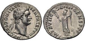 1 Denario Imperio romano (27BC-395) Plata Domiciano (51-96)