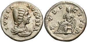 1 Denario Imperio romano (27BC-395) Plata Julia Domna (?-217)