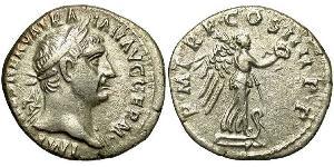 1 Denario Imperio romano (27BC-395) Plata Trajano (53-117)