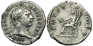 1 Denario Imperio romano (27BC-395) Plata Trajano (53-117)
