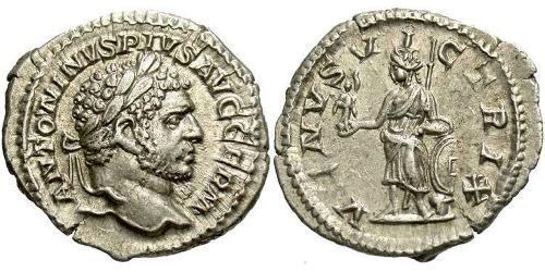 1 Denario Imperio romano (27BC-395) Plata Caracalla (188-217)
