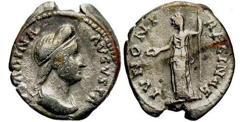 1 Denario Imperio romano (27BC-395) Plata Vibia Sabina (83-137)