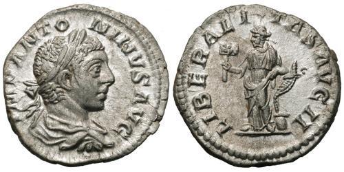 1 Denario Imperio romano (27BC-395) Plata Heliogábalo (203-222)