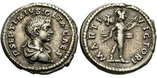 1 Denario Imperio romano (27BC-395) Plata Geta (189-211)