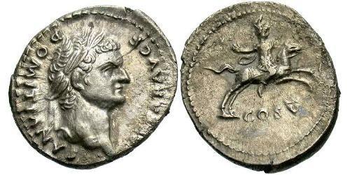 1 Denario Imperio romano (27BC-395) Plata Domiciano (51-96)