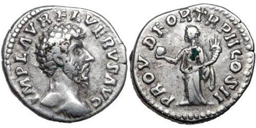 1 Denario Imperio romano (27BC-395) Plata Lucio Vero (130-169)