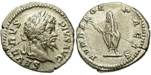 1 Denario Imperio romano (27BC-395) Plata Septimio Severo (145- 211)