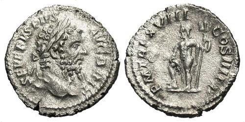 1 Denario Imperio romano (27BC-395) Plata Septimio Severo (145- 211)