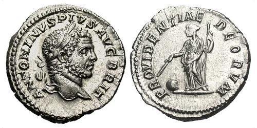1 Denario Imperio romano (27BC-395) Plata Caracalla (188-217)