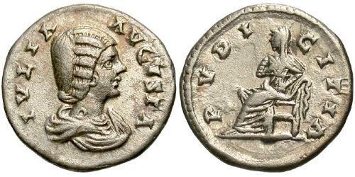 1 Denario Imperio romano (27BC-395) Plata Julia Domna (?-217)