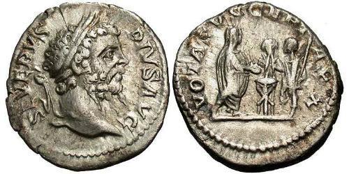 1 Denario Imperio romano (27BC-395) Plata Septimio Severo (145- 211)
