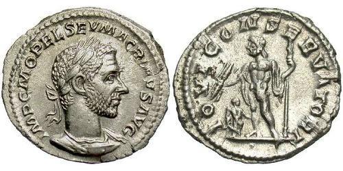 1 Denario Imperio romano (27BC-395) Plata Macrino (165-218)