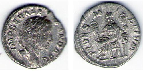 1 Denario Imperio romano (27BC-395) Plata Alejandro Severo (208-235)