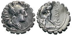 1 Denario República romana (509BC-27BC) Plata 