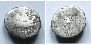 1 Denario República romana (509BC-27BC) Plata Marco Antonio (83BC-30BC)