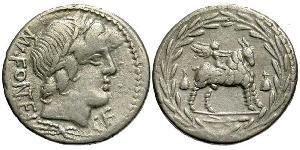 1 Denario República romana (509BC-27BC) Plata 