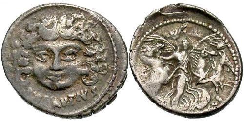 1 Denario República romana (509BC-27BC) Plata 