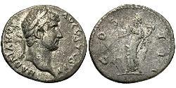 1 Denarius Römische Kaiserzeit (27BC-395) Silber Hadrian  (76 - 138) 
