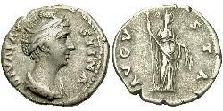 1 Denarius Römische Kaiserzeit (27BC-395) Silber Faustina die Ältere(105-141)