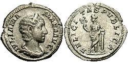 1 Denarius Römische Kaiserzeit (27BC-395) Silber Julia Avita Mamaea (180-235)