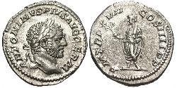 1 Denarius Römische Kaiserzeit (27BC-395) Silber Caracalla (188-217)