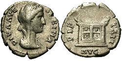1 Denarius Römische Kaiserzeit (27BC-395) Silber Vibia Sabina (83-137)