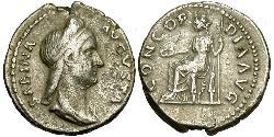 1 Denarius Römische Kaiserzeit (27BC-395) Silber Vibia Sabina (83-137)