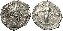 1 Denarius Römische Kaiserzeit (27BC-395) Silber Mark Aurel (121-180)
