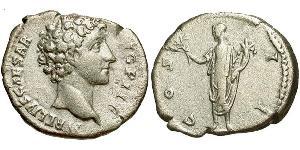 1 Denarius Römische Kaiserzeit (27BC-395) Silber Mark Aurel (121-180)