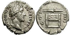 1 Denarius Römische Kaiserzeit (27BC-395) Silber Antoninus Pius  (86-161)