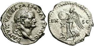 1 Denarius Römische Kaiserzeit (27BC-395) Silber Vespasian (9-79)