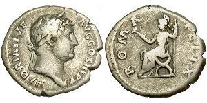 1 Denarius Römische Kaiserzeit (27BC-395) Silber Hadrian  (76 - 138) 