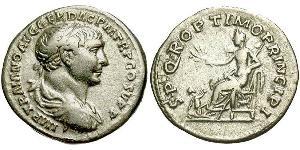 1 Denarius Römische Kaiserzeit (27BC-395) Silber Trajan (53-117)