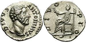 1 Denarius Römische Kaiserzeit (27BC-395) Silber Antoninus Pius  (86-161)