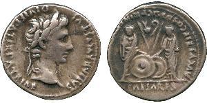 1 Denarius Römische Kaiserzeit (27BC-395) Silber Augustus (63BC- 14) 