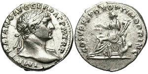 1 Denarius Römische Kaiserzeit (27BC-395) Silber Trajan (53-117)