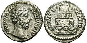1 Denarius Römische Kaiserzeit (27BC-395) Silber Mark Aurel (121-180)
