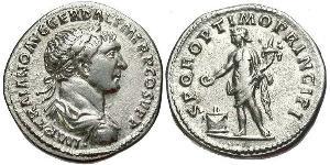 1 Denarius Römische Kaiserzeit (27BC-395) Silber Trajan (53-117)