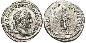1 Denarius Römische Kaiserzeit (27BC-395) Silber Caracalla (188-217)
