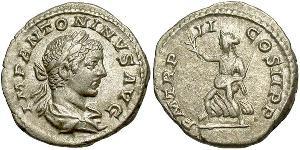 1 Denarius Römische Kaiserzeit (27BC-395) Silber Elagabal (203-222)