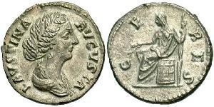 1 Denarius Römische Kaiserzeit (27BC-395) Silber Faustina II (130-175)