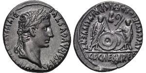 1 Denarius Römische Kaiserzeit (27BC-395) Silber Augustus (63BC- 14) 