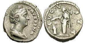 1 Denarius Römische Kaiserzeit (27BC-395) Silber Faustina die Ältere(105-141)