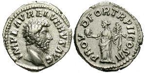 1 Denarius Römische Kaiserzeit (27BC-395) Silber Lucius Verus (130-169)