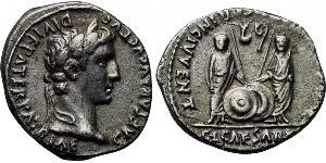 1 Denarius Römische Kaiserzeit (27BC-395) Silber Augustus (63BC- 14) 