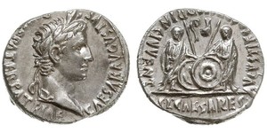 1 Denarius Römische Kaiserzeit (27BC-395) Silber Augustus (63BC- 14) 