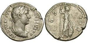 1 Denarius Römische Kaiserzeit (27BC-395) Silber Hadrian  (76 - 138) 
